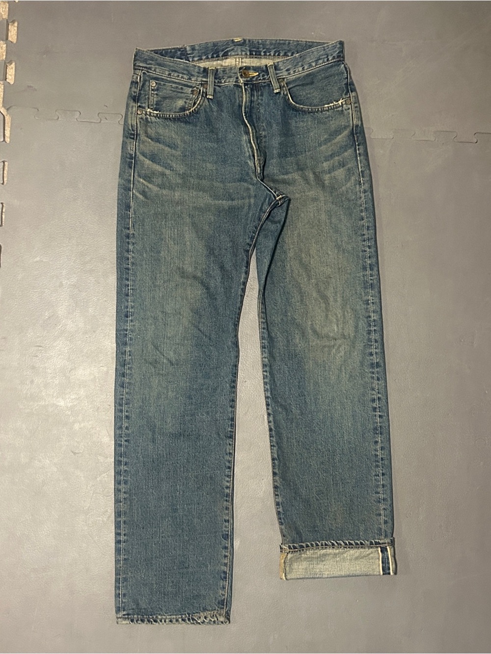 Classic Blue Men's Straight-Leg Jeans